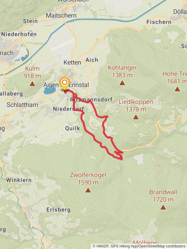 Gulling-Vorberg-Way mobile static map