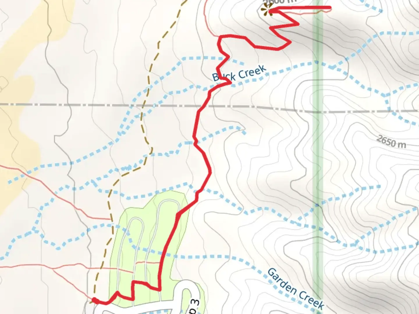 An image depicting the trail Overlook Trail and its surrounding area.