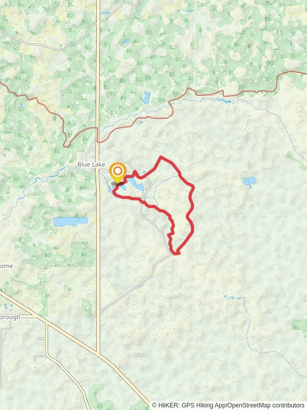 Flatwoods -Orange Loop Trail mobile static map