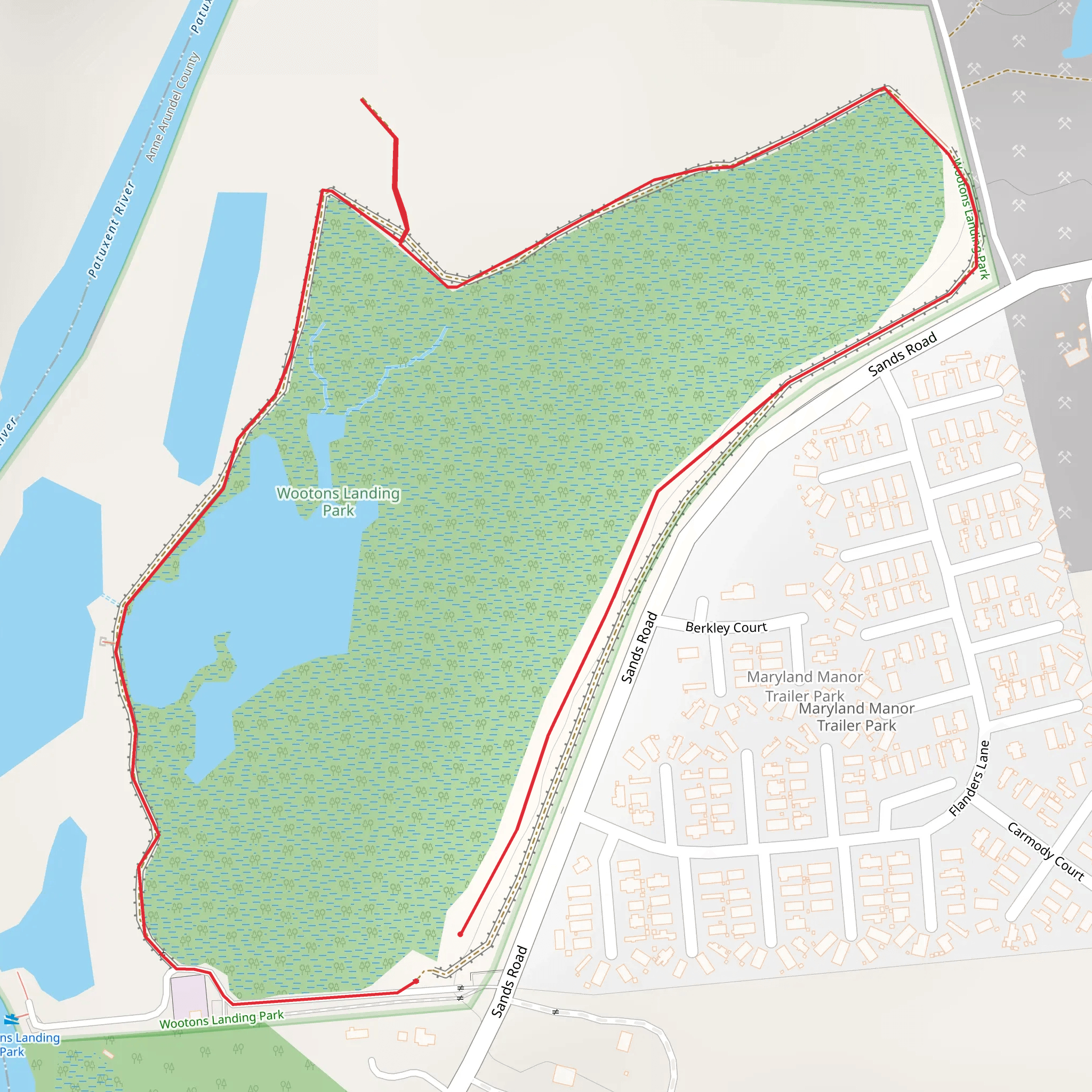Marryland Loop mobile static map