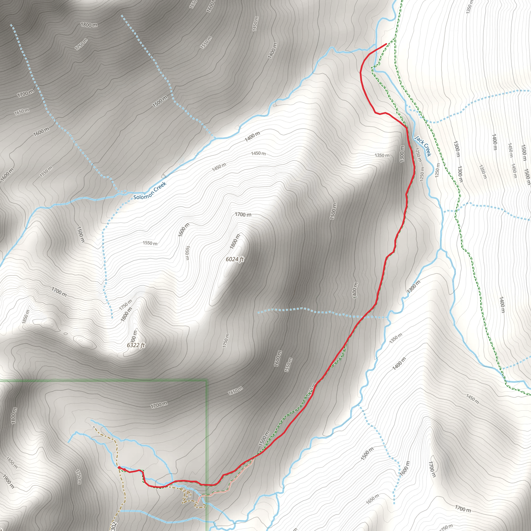 Van Epps Trail mobile static map