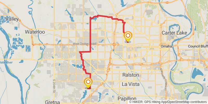 American Discovery Trail - North stage 45 Map