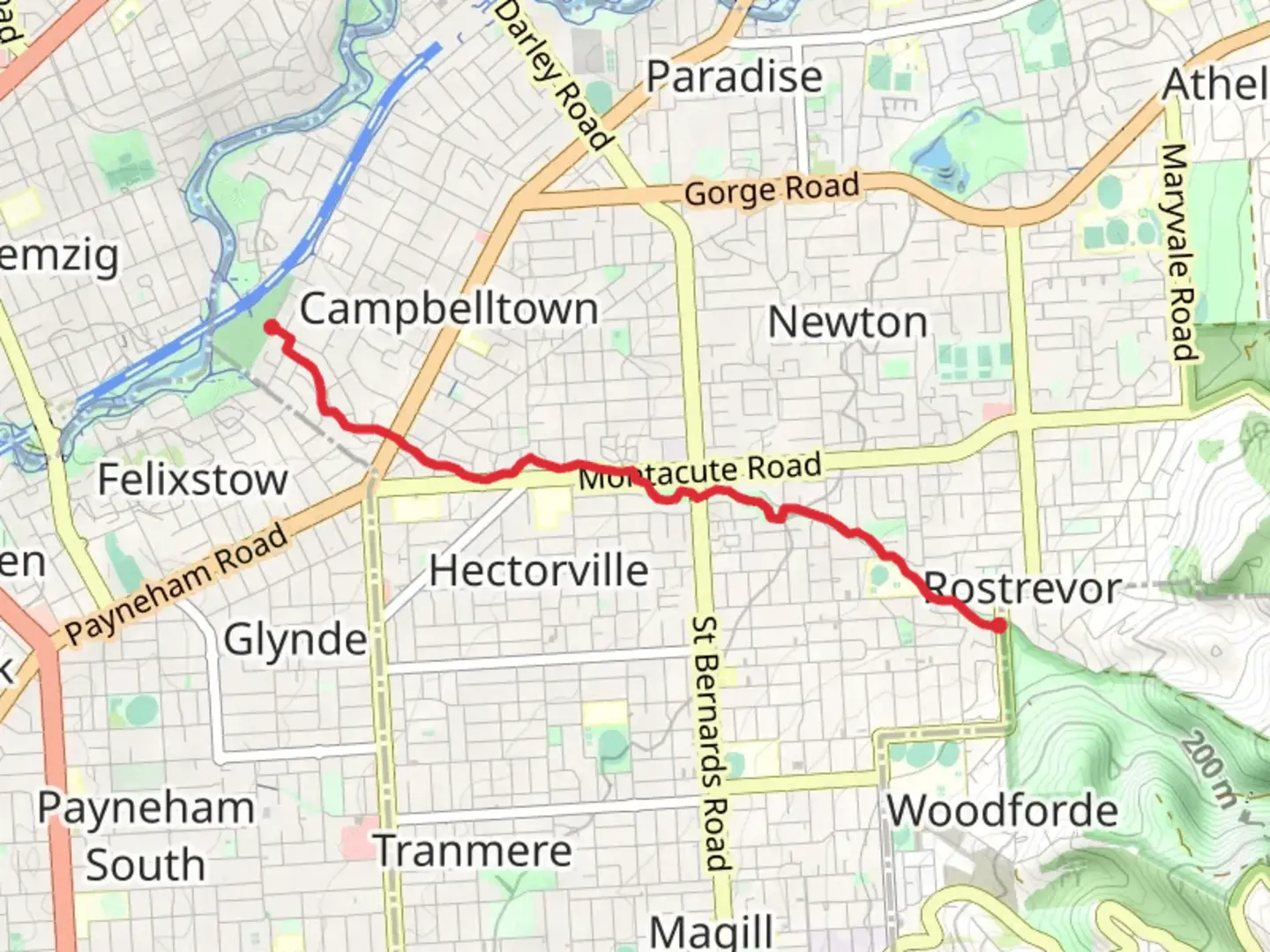 An image depicting the trail Fourth Creek Trail and its surrounding area.