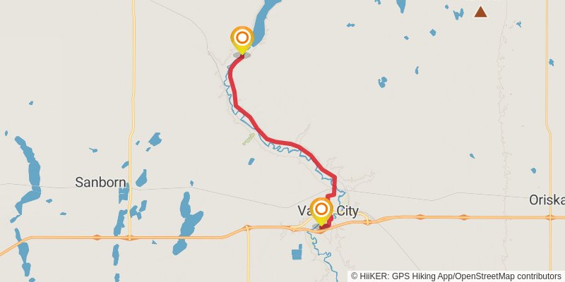 North Country Trail stage 21 Map