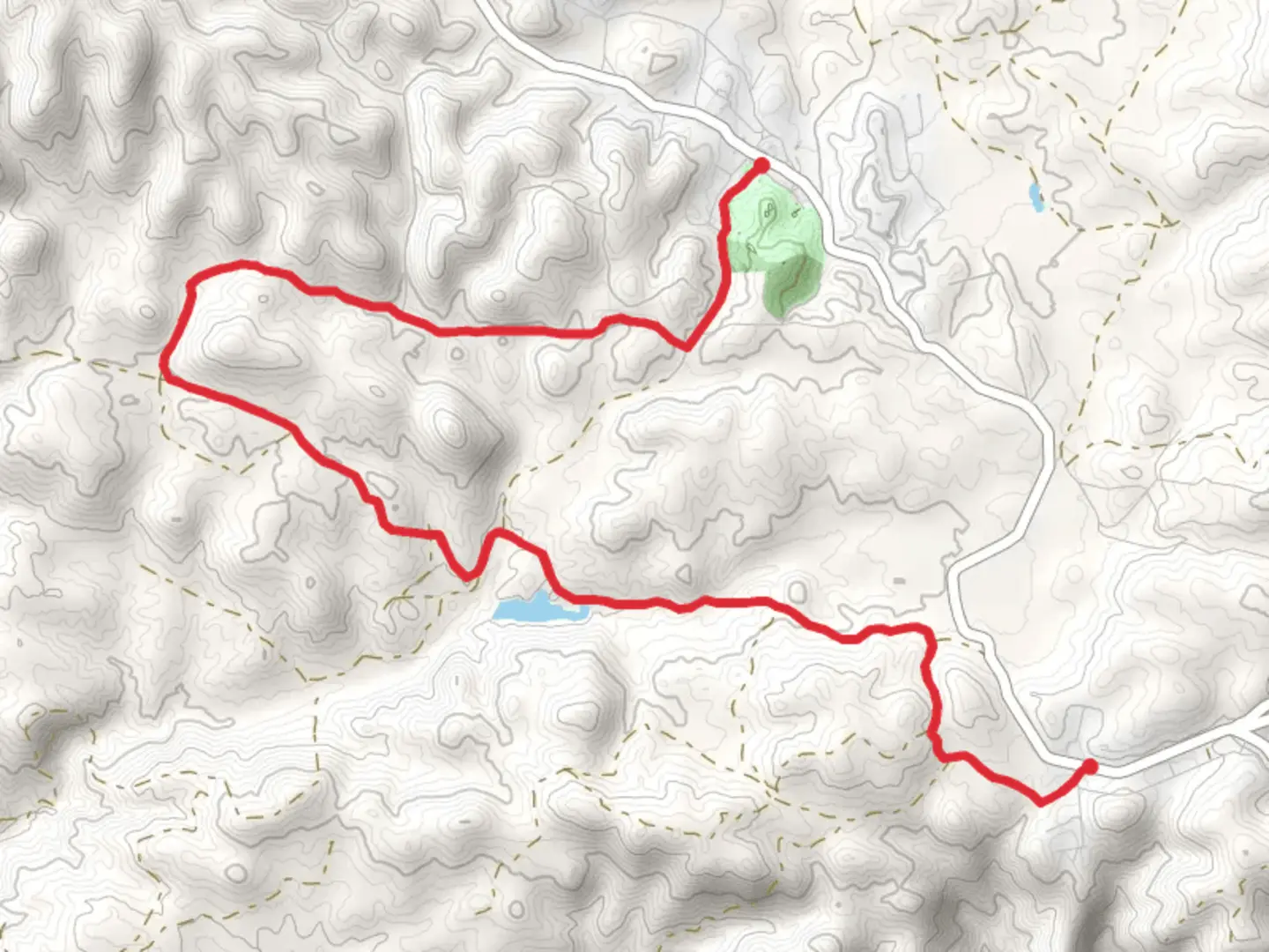 An image depicting the trail Rosal de las Escuelas - Arroyo Guarromán - Trassierra neighborhood PR A 342 and its surrounding area.