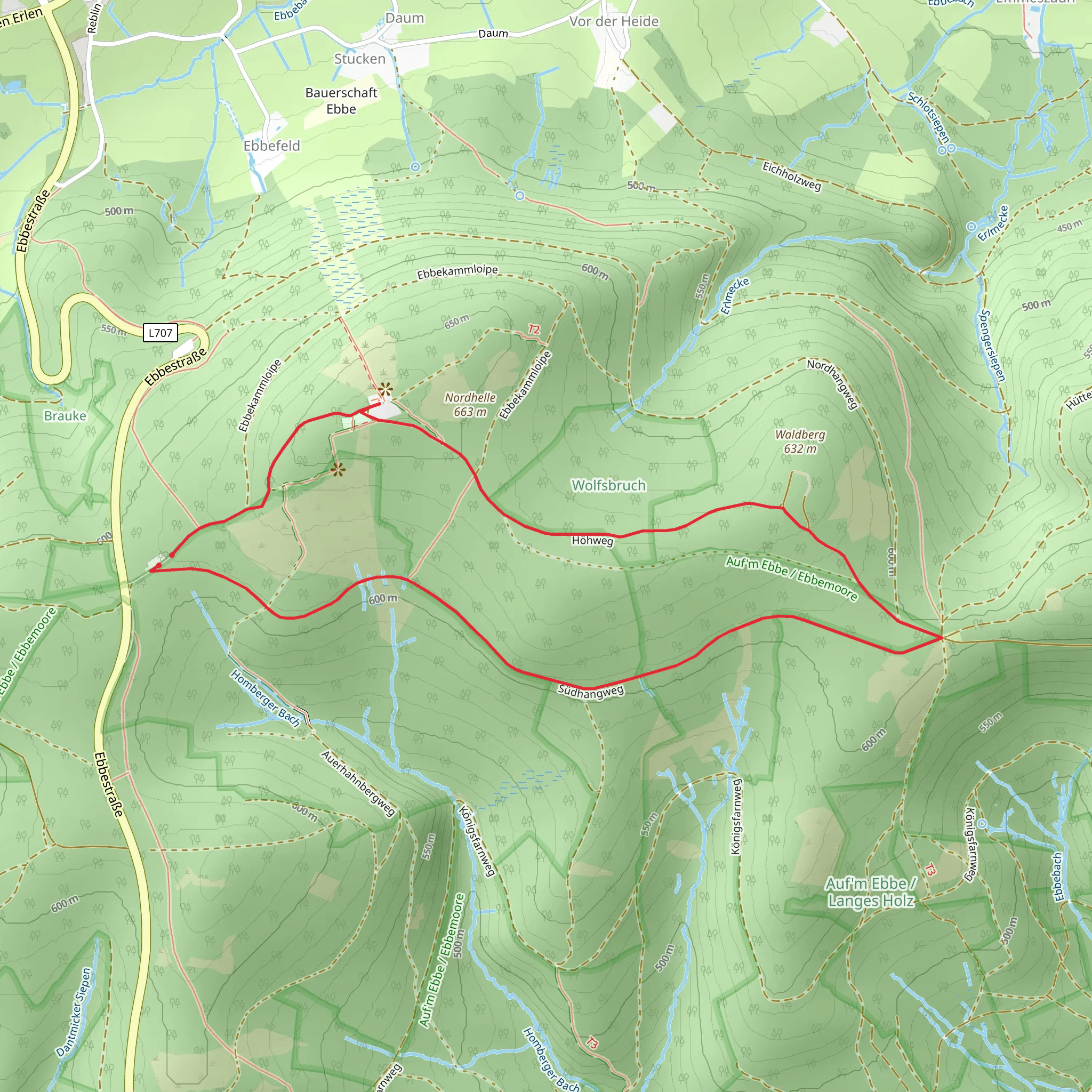 Valberter Rundweg and Nordhelle Rundweg Loop mobile static map