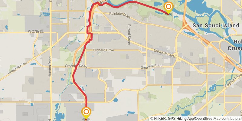American Discovery Trail North Route stage 138 Map