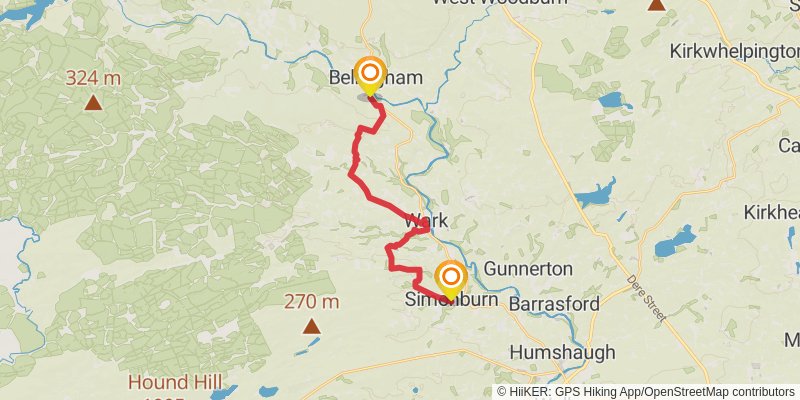 Lake to Lake Walk stage 10 Map