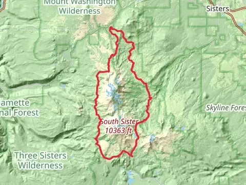 Millican Crater Trail, Green Lakes Trail and Three Sisters Trail Loop