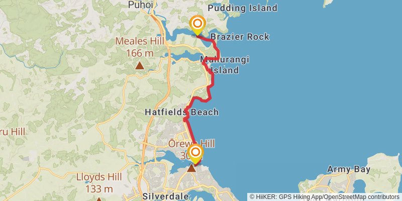Te Araroa North Island stage 30 Map