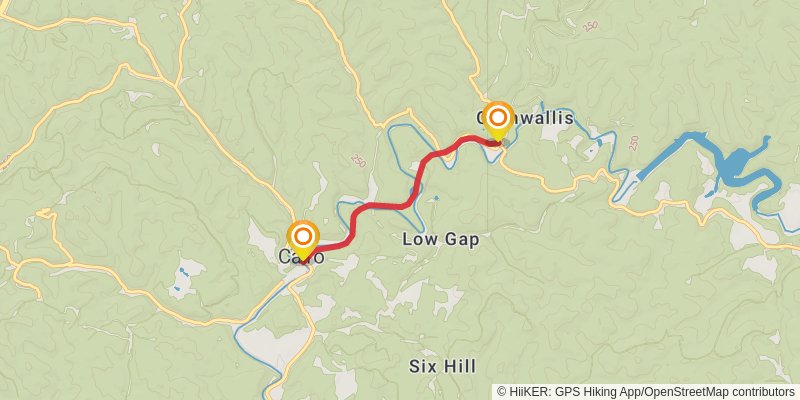 North Bend Rail Trail stage 3 Map