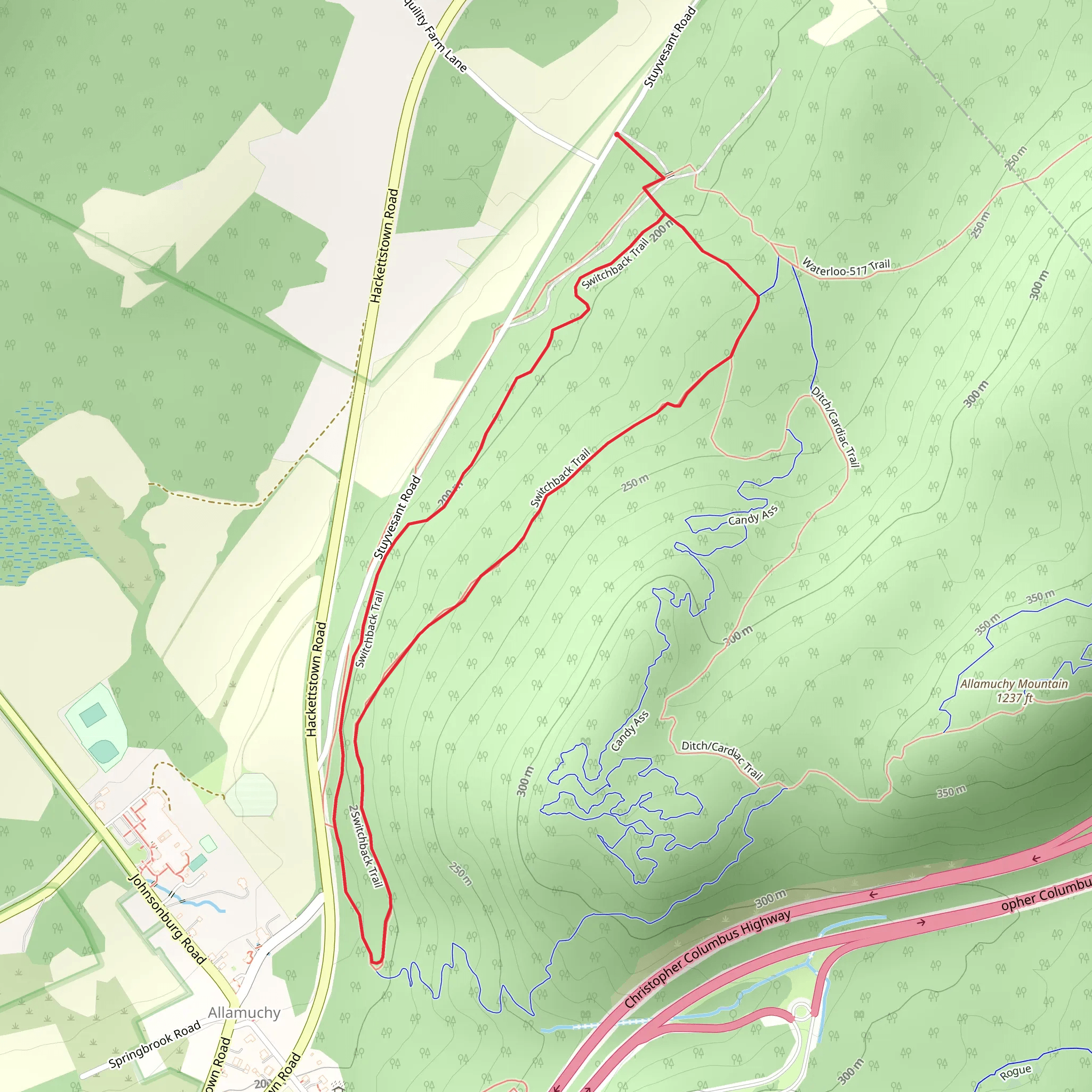 Switchback Loop mobile static map
