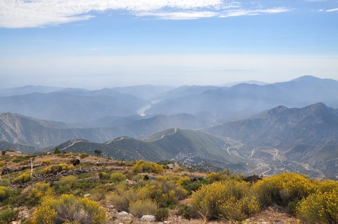 An image depicting the trail South Mount Hawkins Loop Trail and its surrounding area.