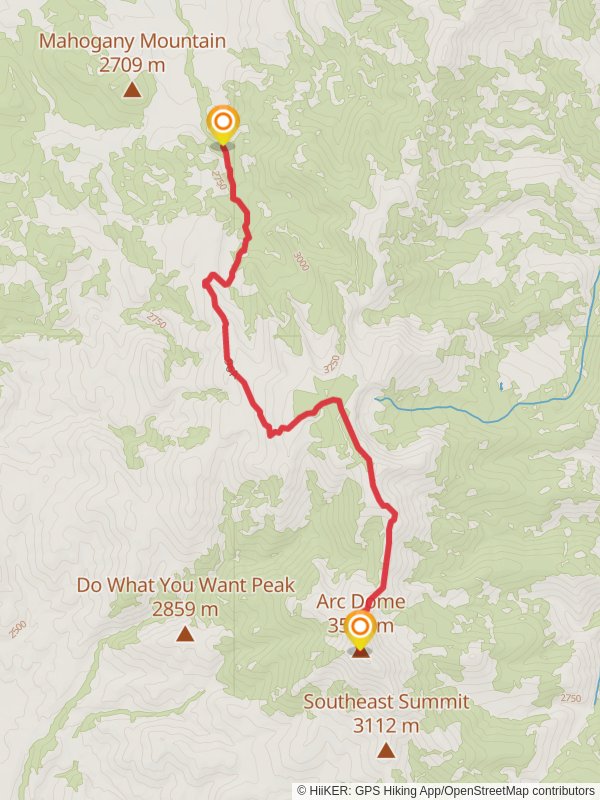 Arc Dome Summit Trail