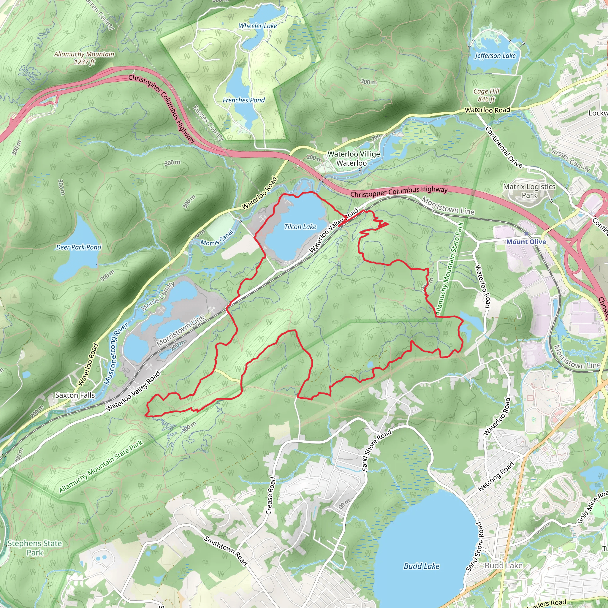 Tipi Rock via White Burgermeister Reroute and Blue Rock Loop Trail mobile static map