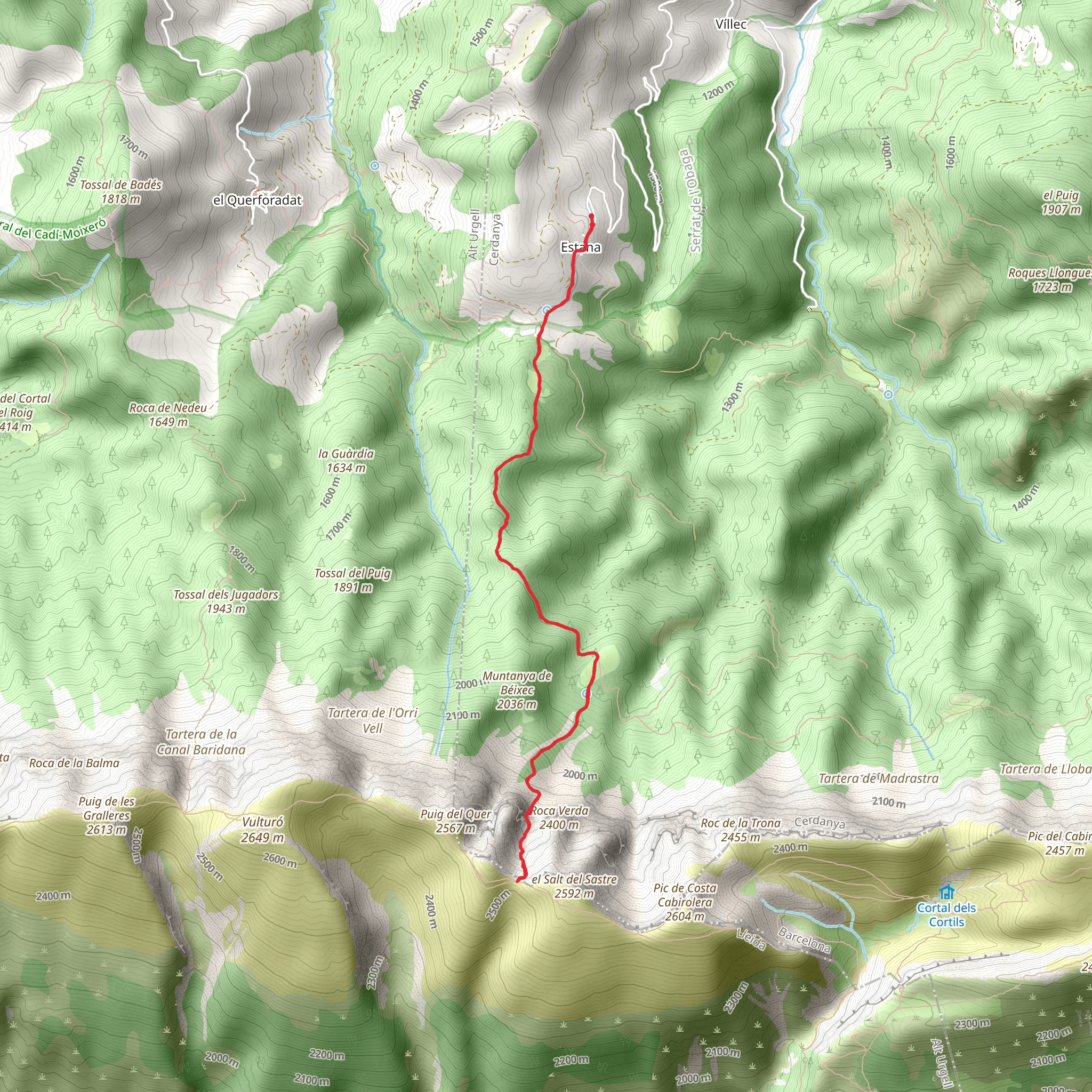 Estana Trail PR C 121 mobile static map