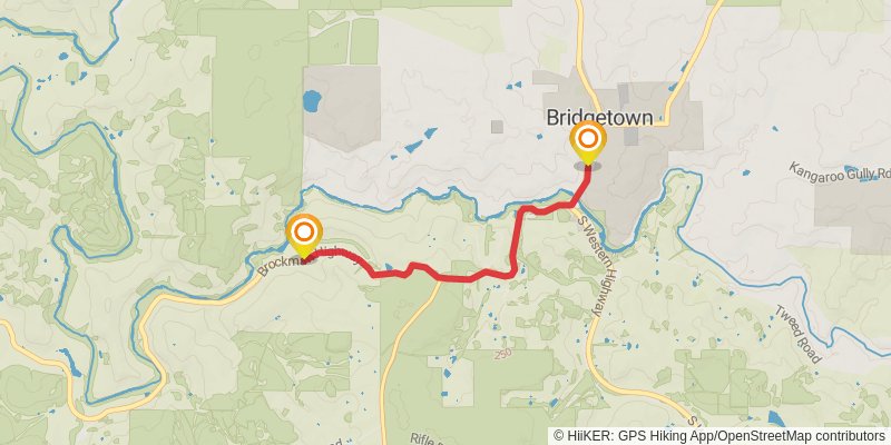 Blackwood River Track stage 6 Map