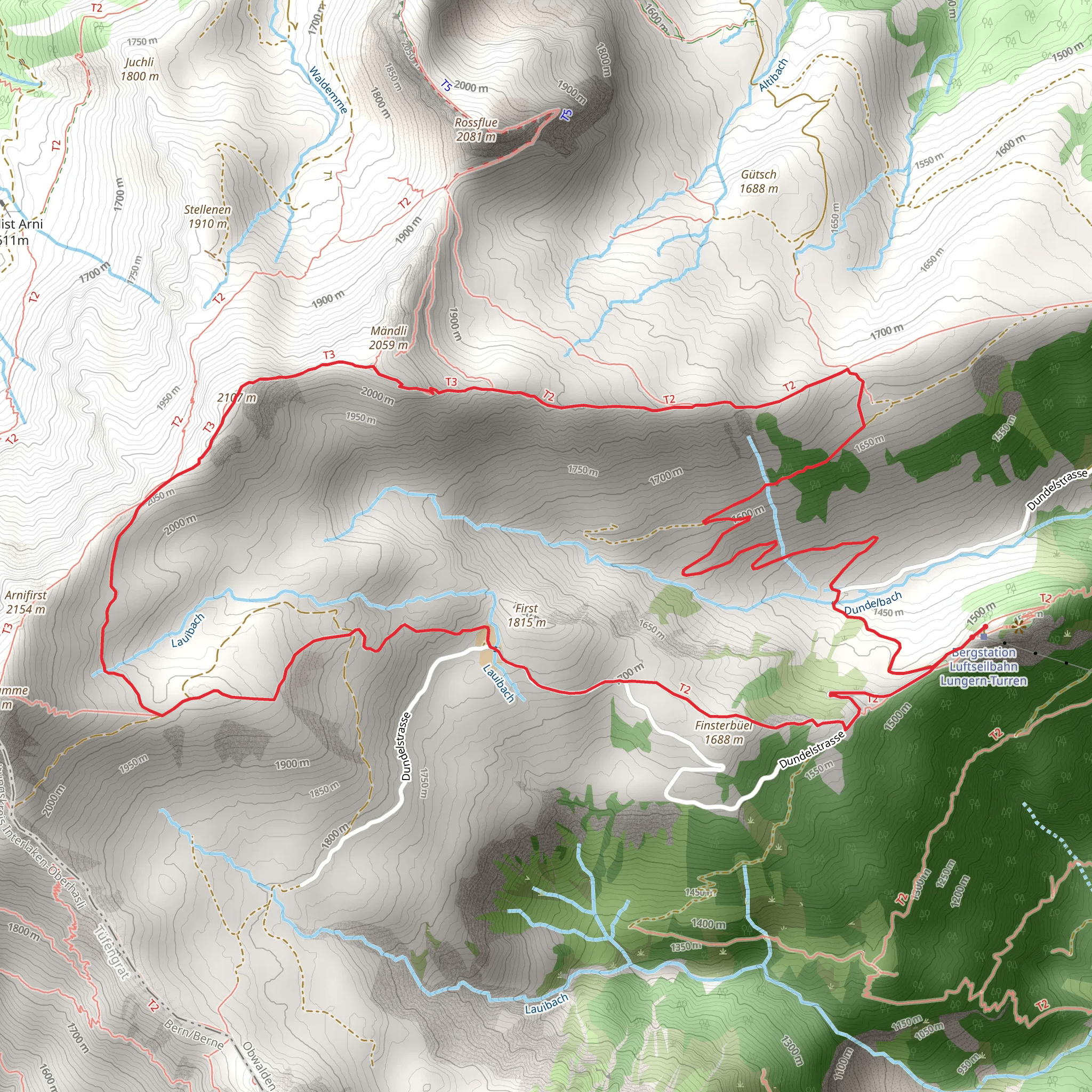 Turren-Mändli mobile static map