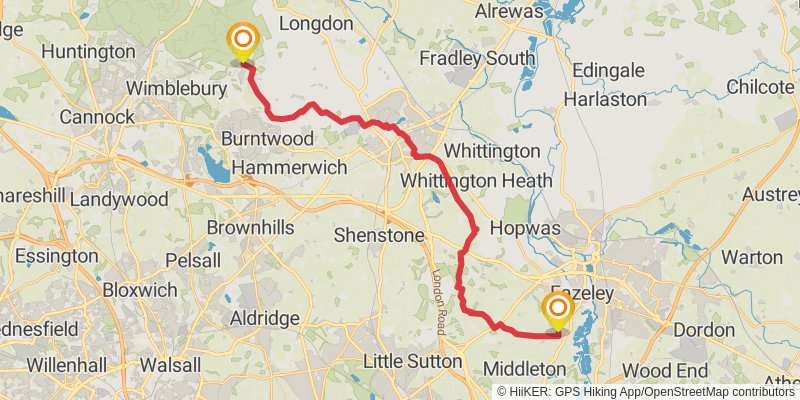 Middleton in Teesdale to Dover Walk stage 20 Map