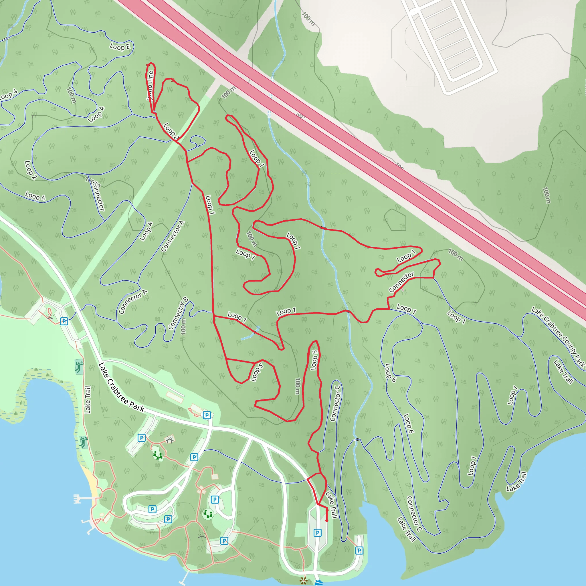Jump Line and Loop 1 mobile static map