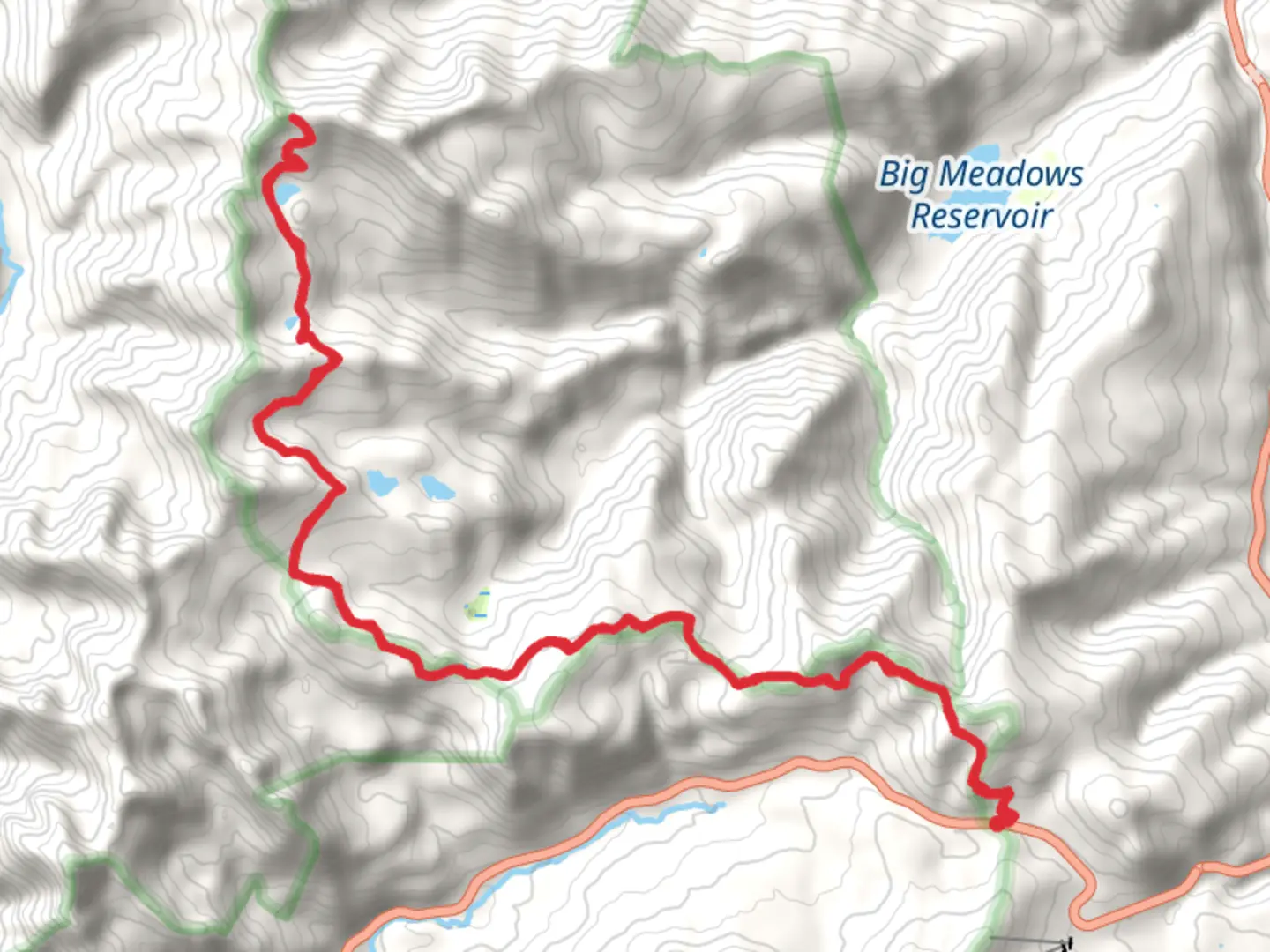 An image depicting the trail Archuleta Lake via CDT and its surrounding area.