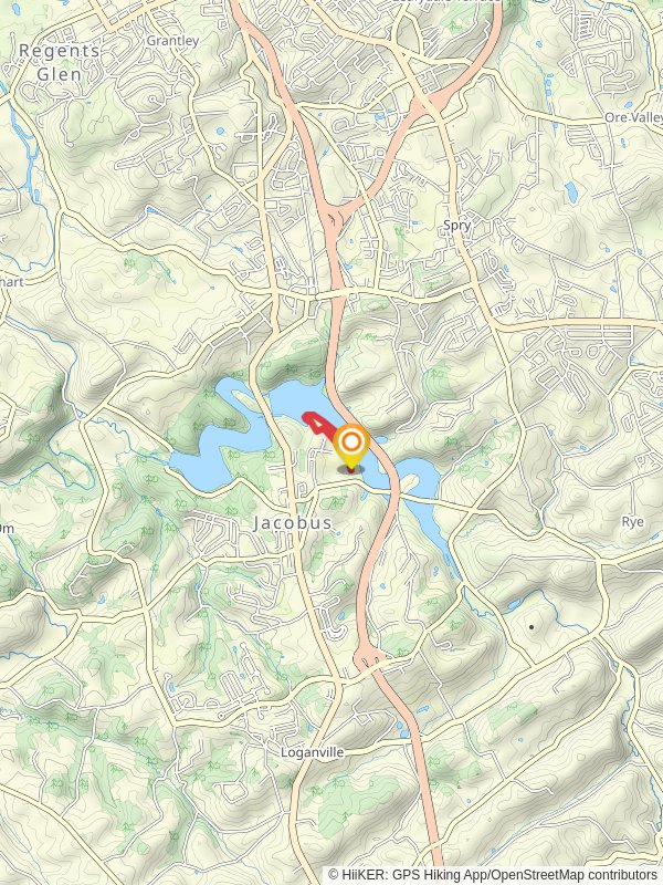 East Branch Codorus Creek Loop Trail from Hess Farm Road mobile static map
