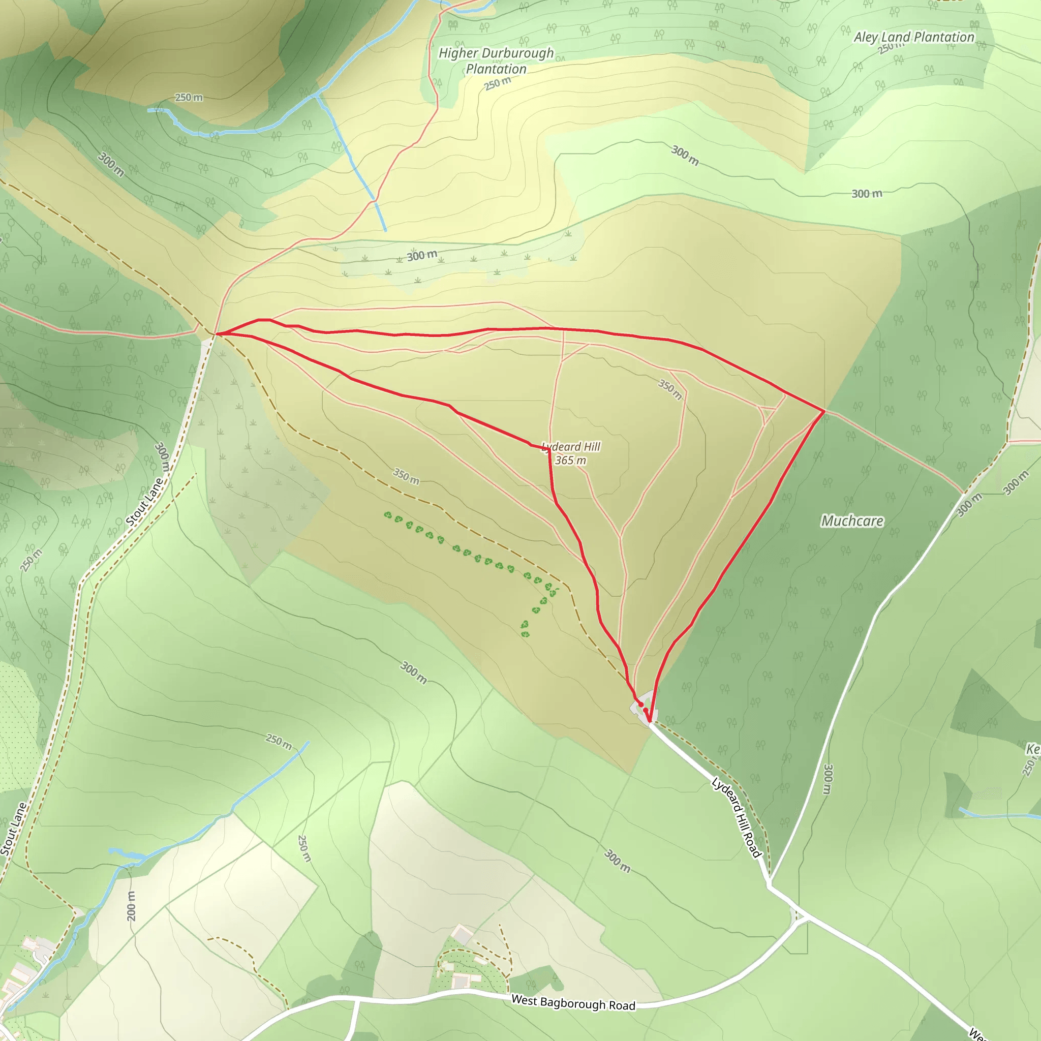 Lydeard Hill mobile static map