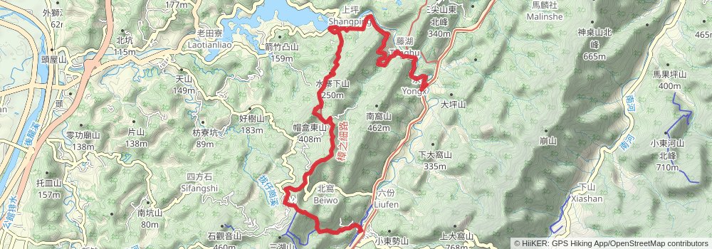 Raknus Selu Trail stage 7 Map