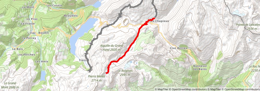 Tour Du Beaufortain stage 4 Map