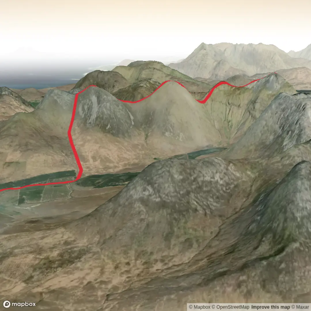 An image depicting the trail Benbaun and Benfree and its surrounding area.