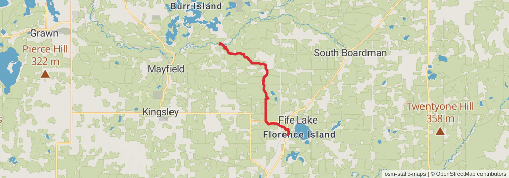 American Perimeter Trail - North Country Primary stage 63 Map