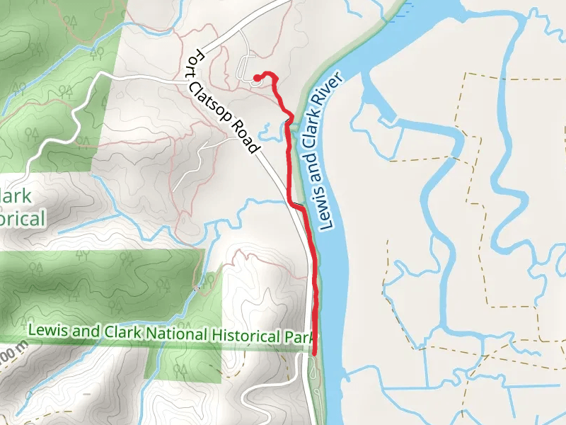 Lewis and Clark River via Netul River Trail