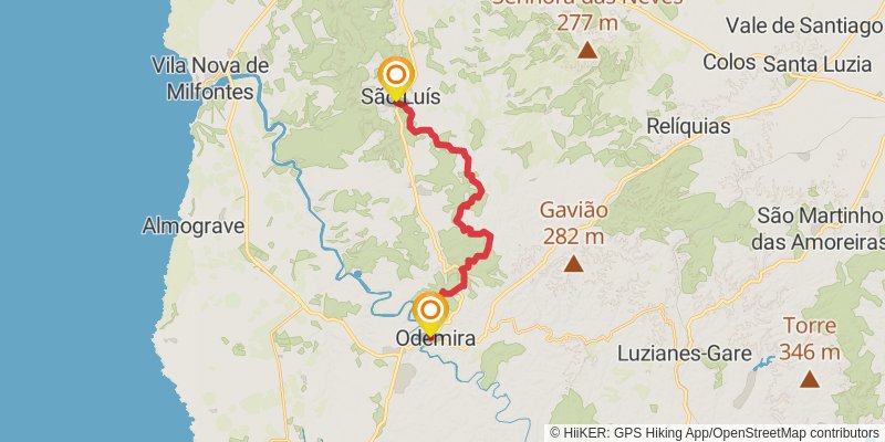 Rota Vincentina stage 4 Map