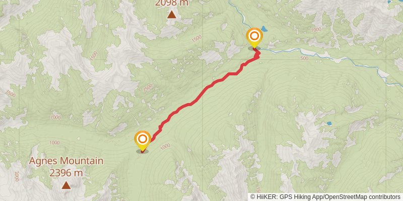 Ultra Pedestrian North Loop stage 200 Map