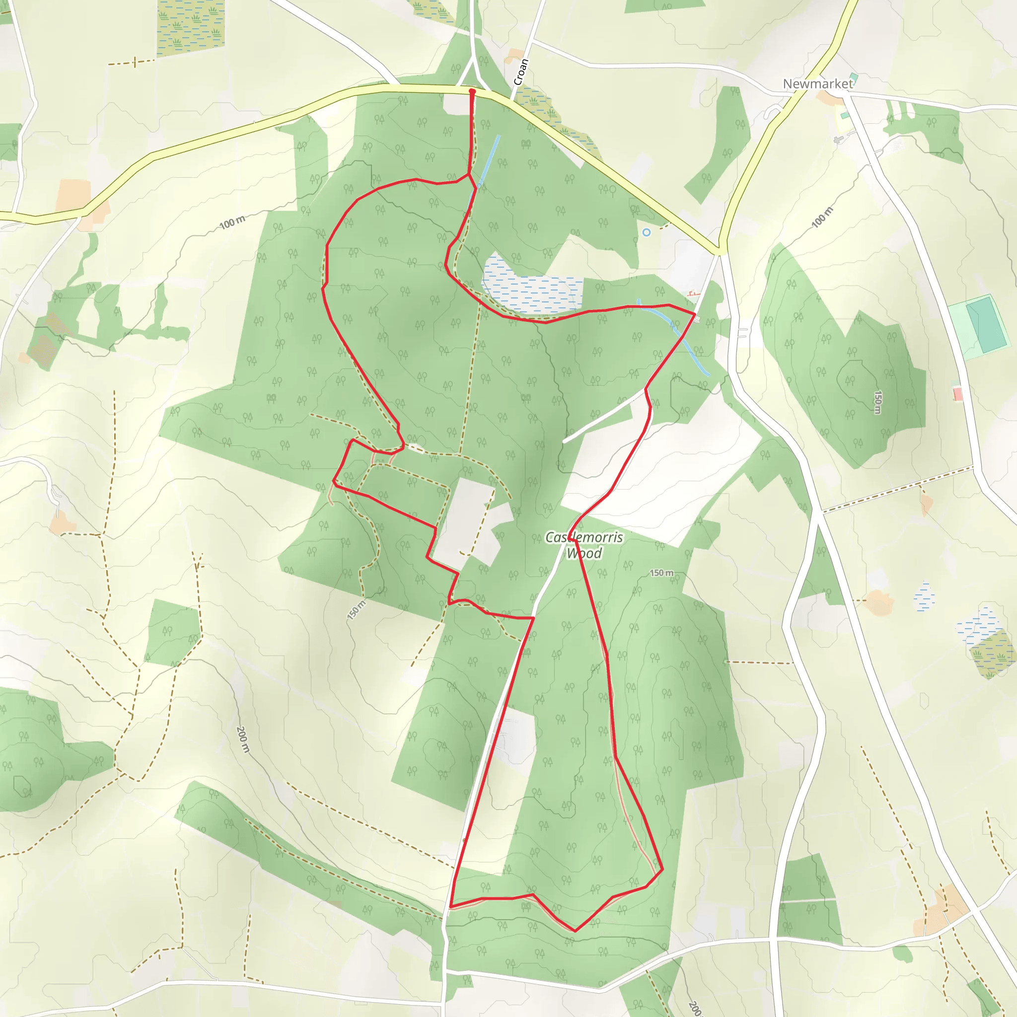 Castlemorris - Pheasant Loop mobile static map