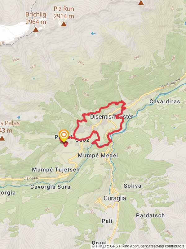 Senda Desertina Loop Trail mobile static map