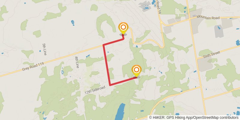 The Bruce Trail alt 4 Map