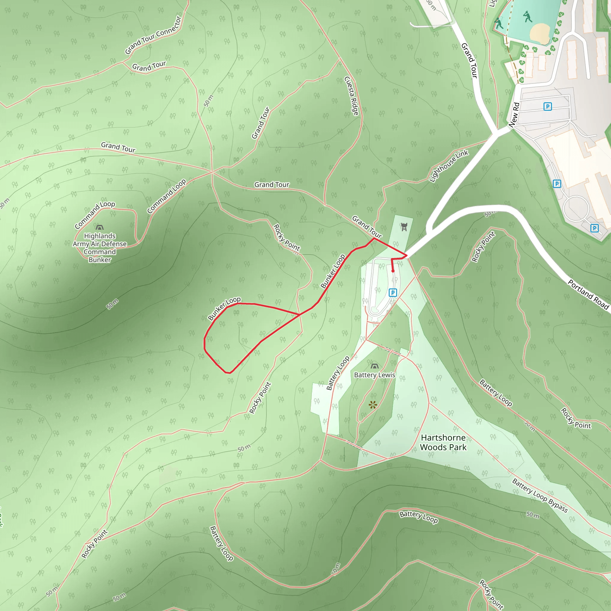 Bunker Loop mobile static map