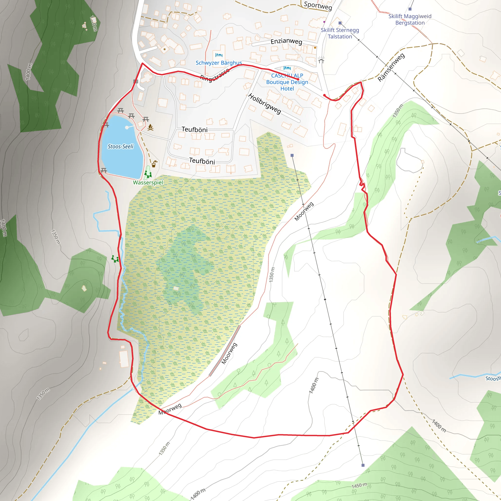 The Moor Trail mobile static map