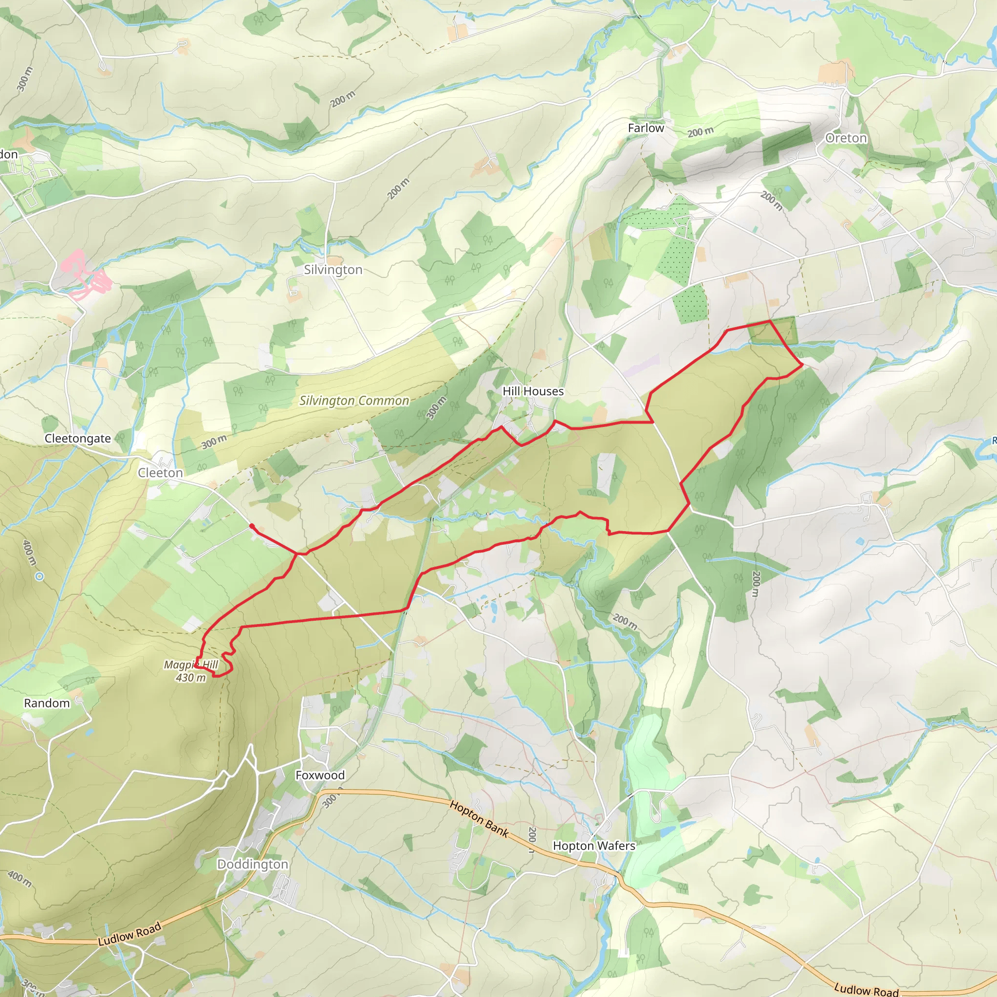 Cramer Gutter and Magpie Hill Loop mobile static map