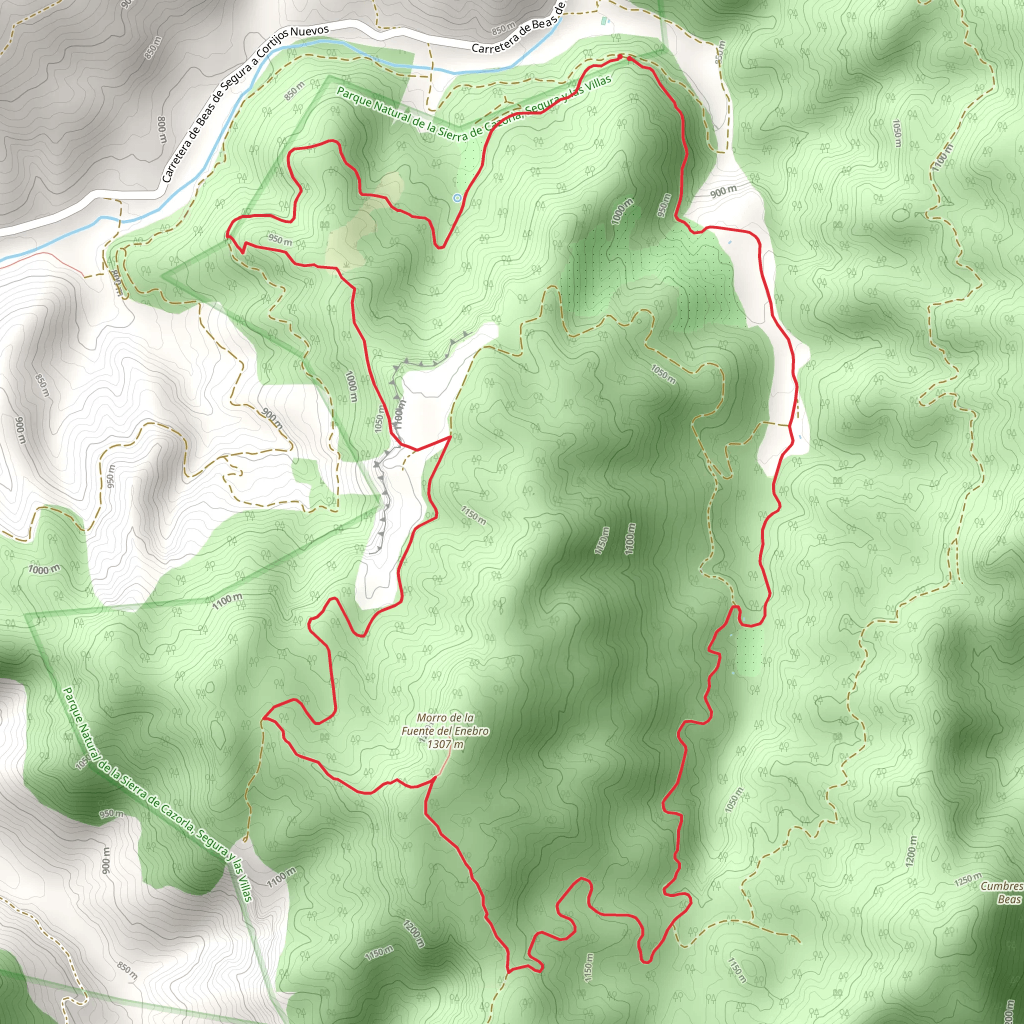 Circular Poyo del Burgo mobile static map