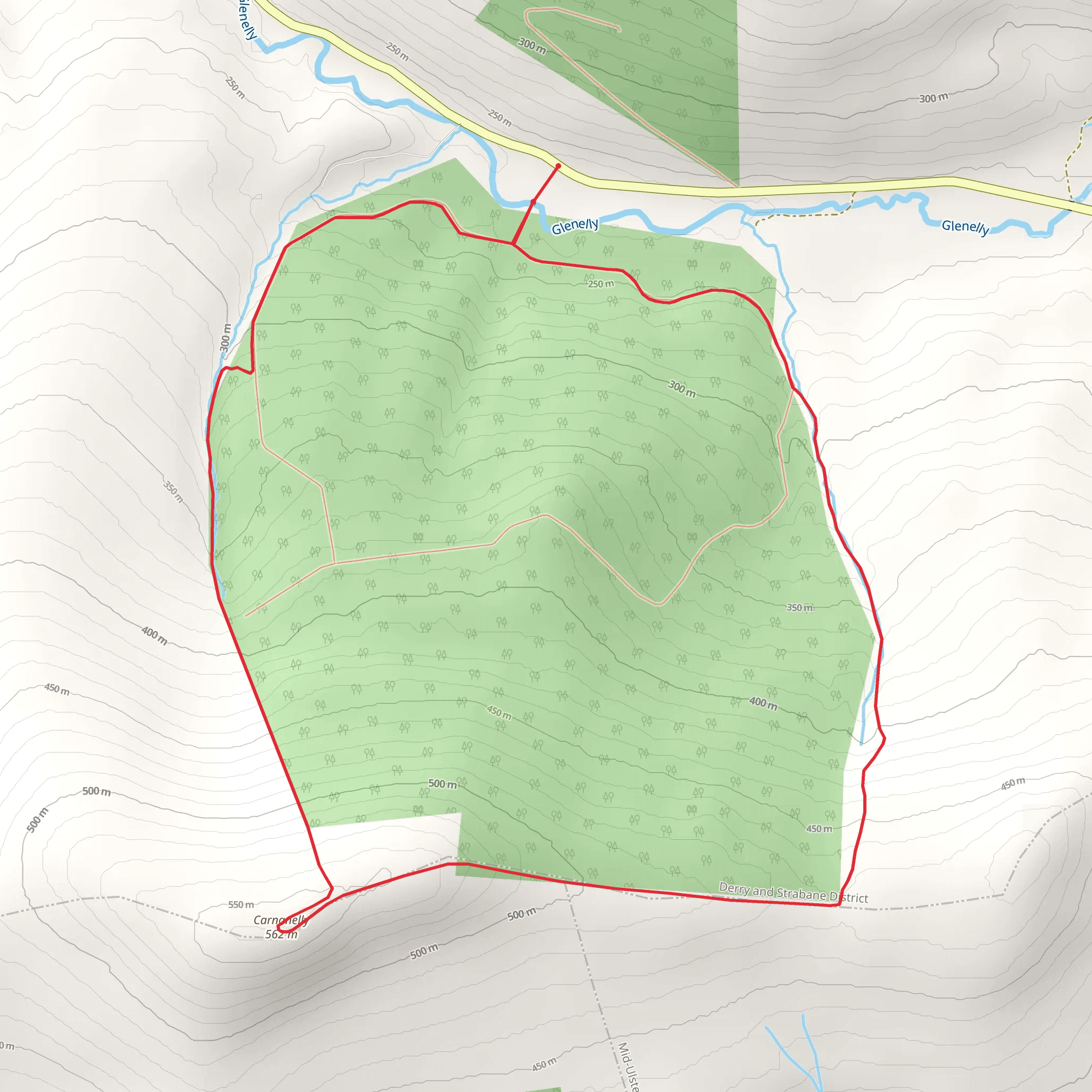 Carnanelly Loop mobile static map