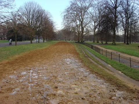 An image depicting the trail Rotten Row Loop and its surrounding area.