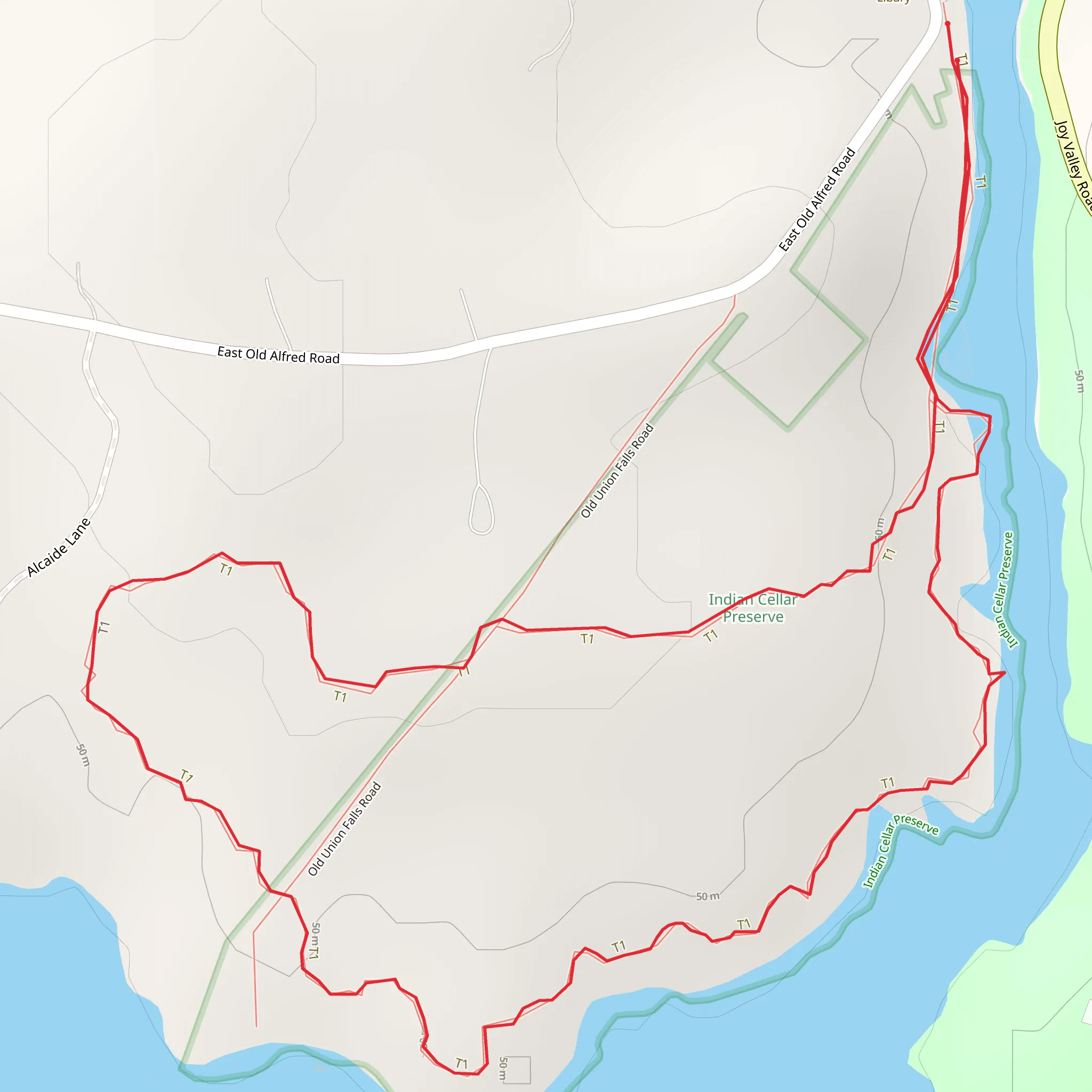 Saco River Loop from East Old Alfred Road mobile static map