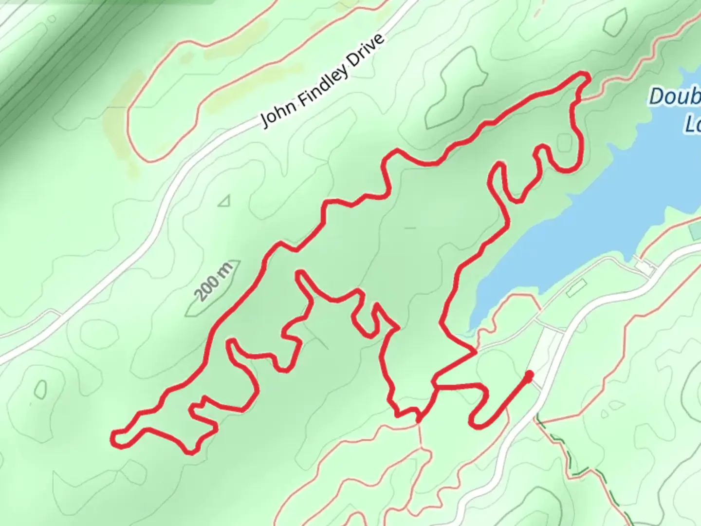 An image depicting the trail Rattlesnake Ridge and Lake Loop Trail and its surrounding area.