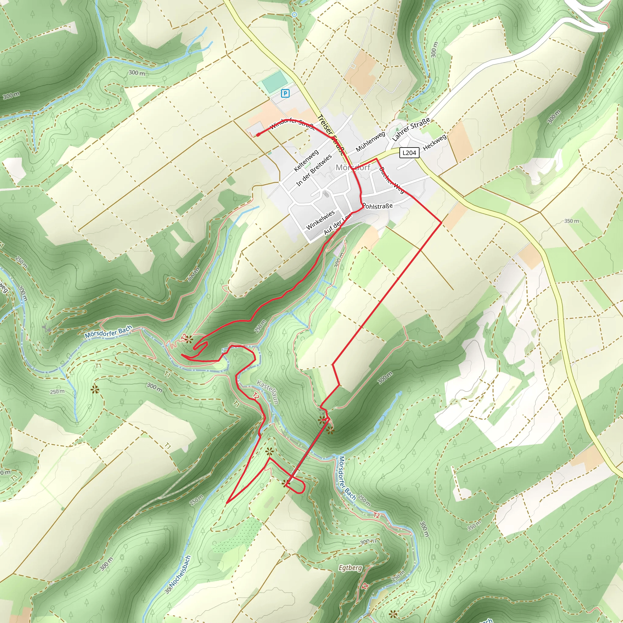 Geierlay Besucherzentrum Loop mobile static map