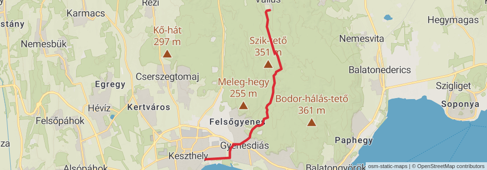 National Blue Trail - OKT stage 10 Map