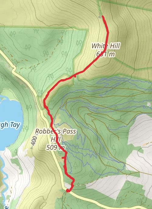 County Wicklow Hiking mobile static map