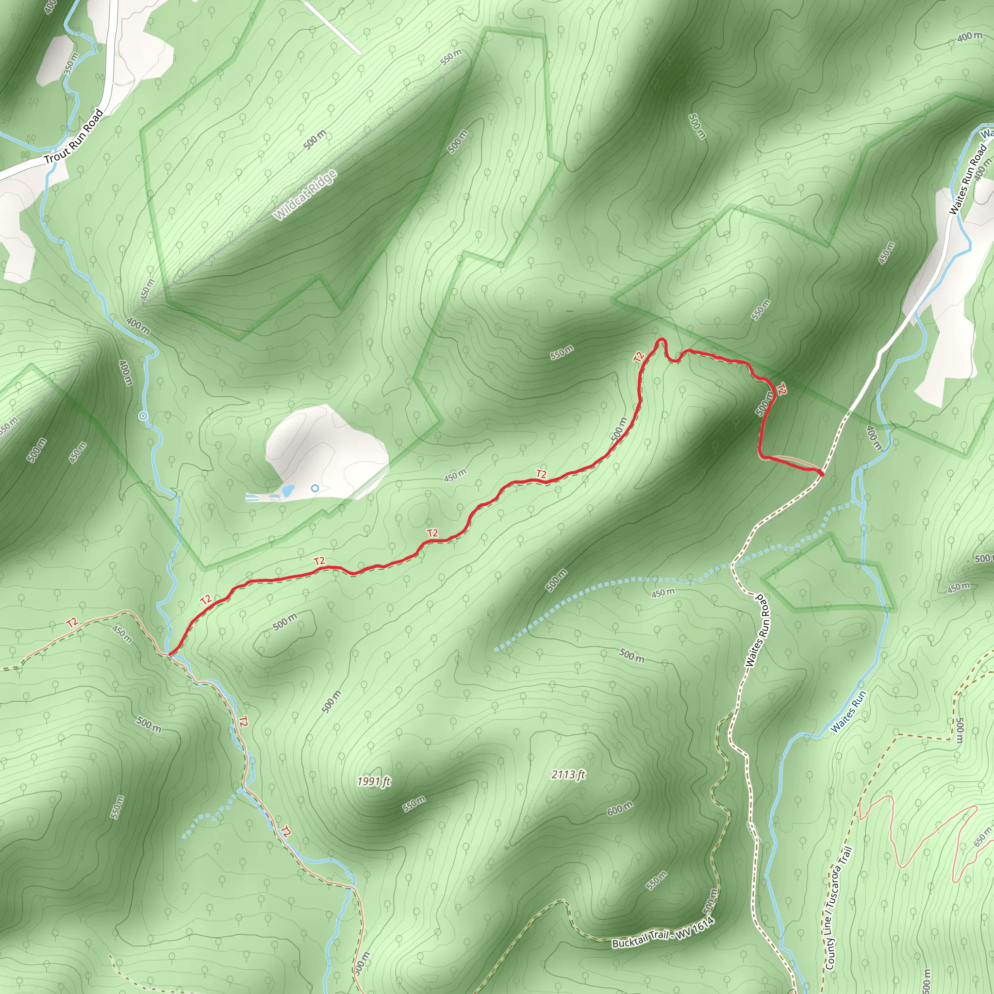 Capon Trail mobile static map