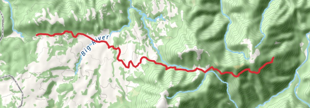 Heaphy Track stage 2 Map